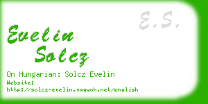 evelin solcz business card